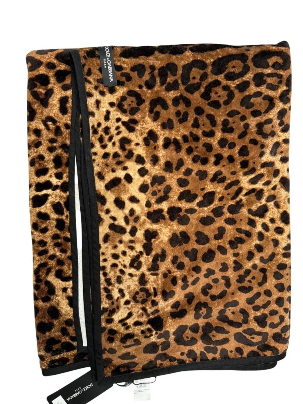 NWT Dolce & Gabbana Casa Bath Towel Leopard Size One Size